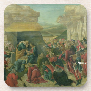 Verehrung der Weisen, c.1480 (Tempera auf Platte) Getränkeuntersetzer