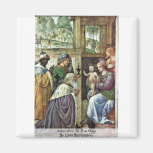 Verehrung der Weisen durch Luini Bernardino Magnet
