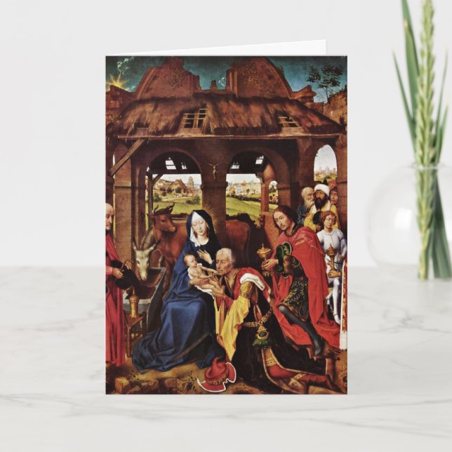 Verehrung der Weisen durch Rogier van der Weyden Karte (Vorderseite)
