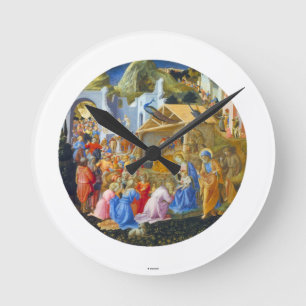 VEREHRUNG DER WEISEN RUNDE WANDUHR