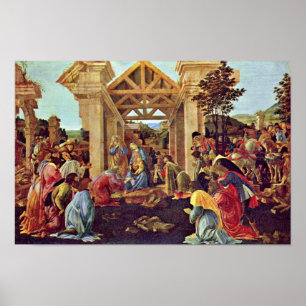 Verehrung der Weisen (Washington) durch Botticelli Poster