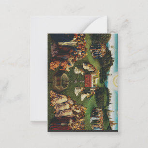 Verehrung des Lamms durch Jan van Eyck Mitteilungskarte