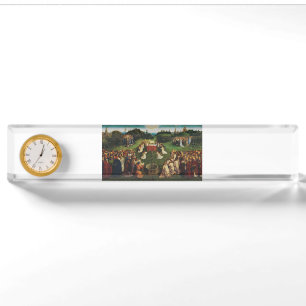 Verehrung des Lamms durch Jan van Eyck Namensplakette