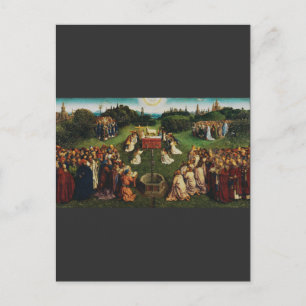Verehrung des Lamms durch Jan van Eyck Postkarte