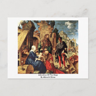Verehrung des Magis durch Albrecht Dürer Postkarte