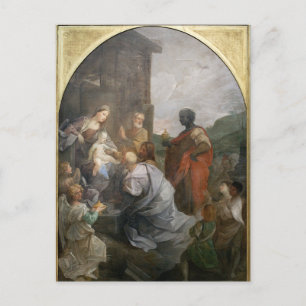 Verehrung des Magis durch Guido Reni Postkarte