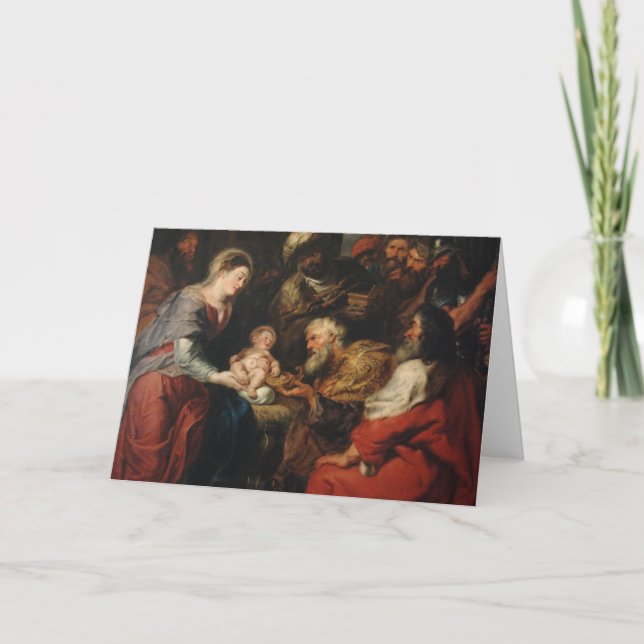 Verehrung des Magis von Peter Paul Rubens 1626 Karte (Vorderseite)