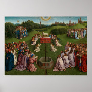 Verehrung des Mystischen Lamms, Das Gent-Altarpiec Poster