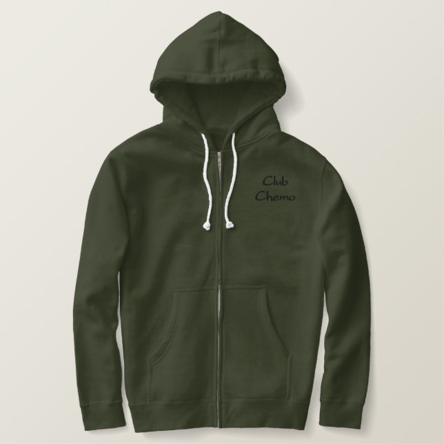 Verein Chemo Bestickter Hoodie (Design vorne)