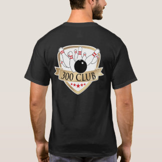 Verein des Bowlings-300/perfektes Spiel - T-Shirt