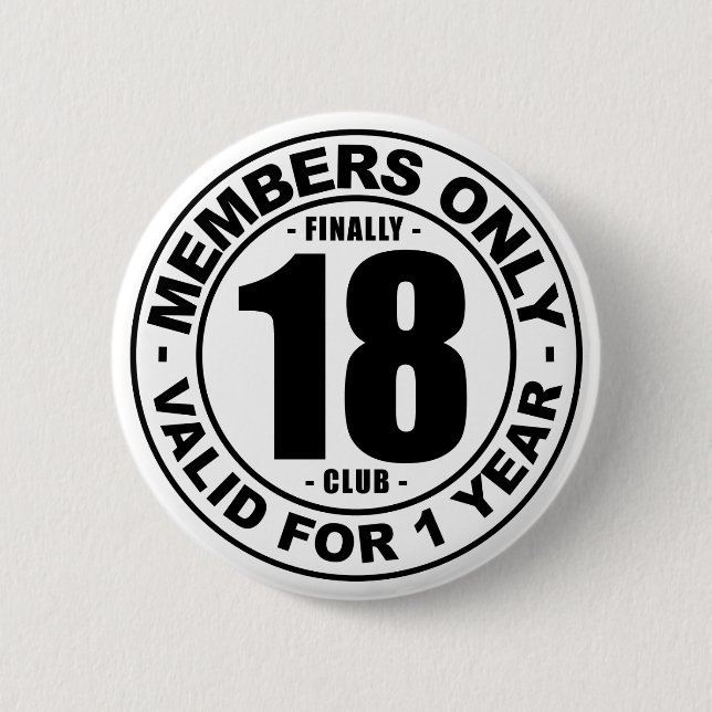Verein schließlich 18 button (Vorderseite)