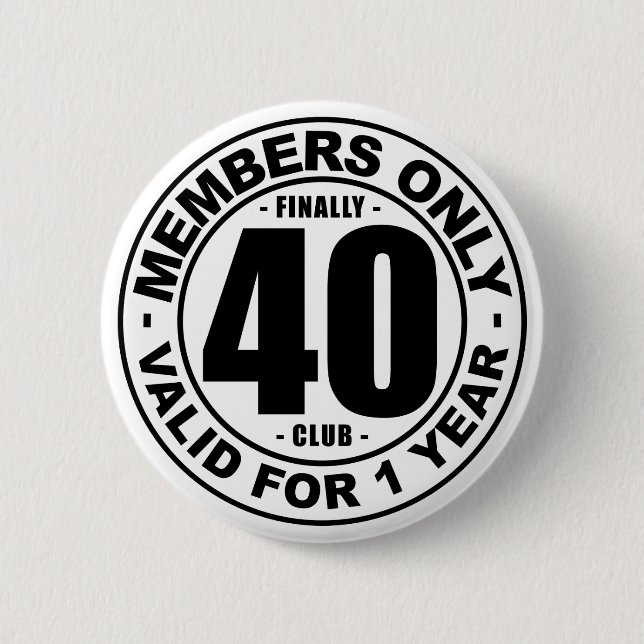 Verein schließlich 40 button (Vorderseite)
