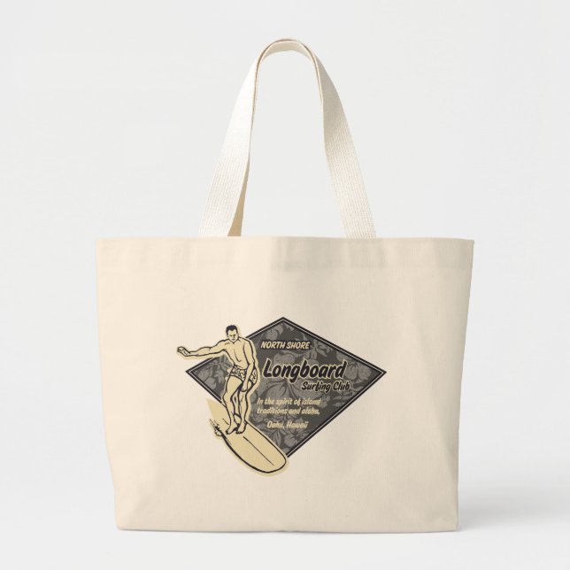 Verein-surfende Diamant-Logo-Strand-Tasche Jumbo Stoffbeutel (Vorne)