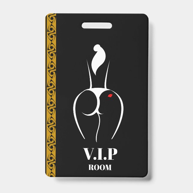 Verein VIP-PlastikAbzeichen - Vertikale Ausweis (Vorderseite)