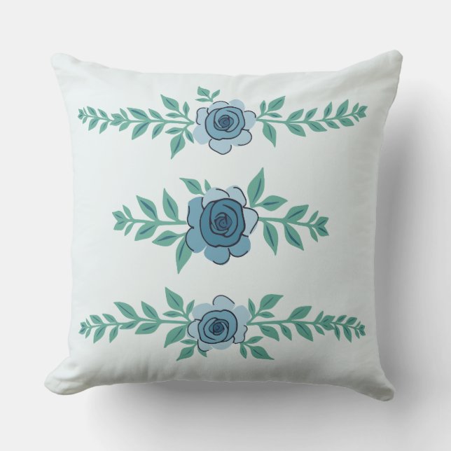 Vereinbarung über die Blaue Rose Kissen (Vorderseite)