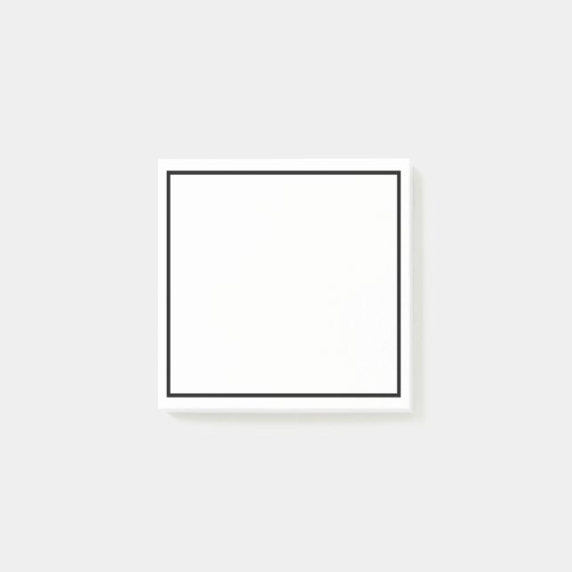 VEREINFACHEN SIE IHRE BENUTZERTEXT-MONOGRAM-POST-I POST-IT KLEBEZETTEL (Vorderseite)