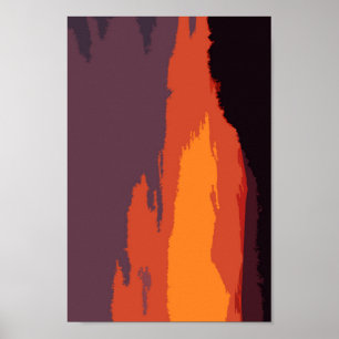 Vereinfachter Sonnenuntergang Poster