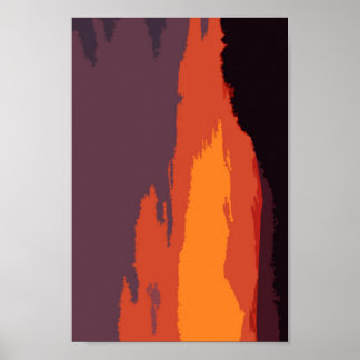 Vereinfachter Sonnenuntergang Poster