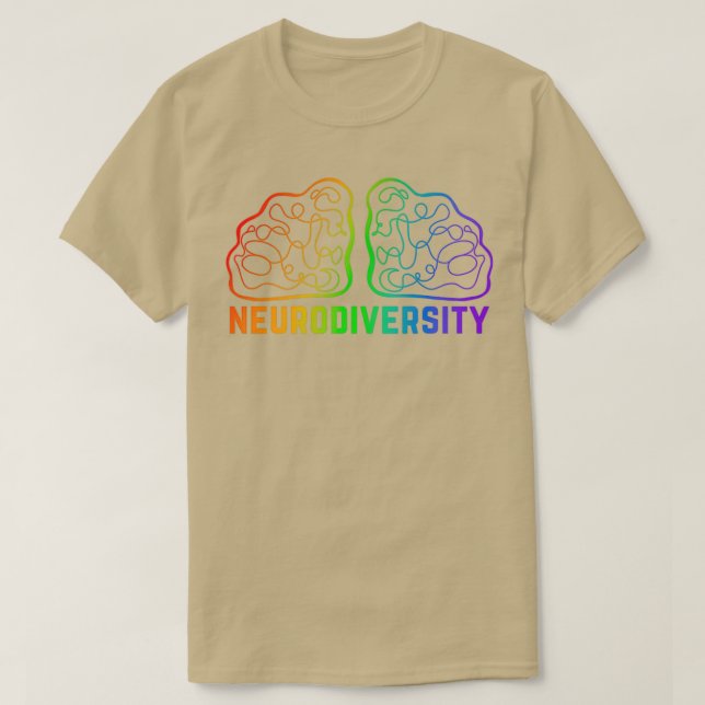 Vereinfachter Wortlaut der Neurodivergenz T-Shirt (Design vorne)
