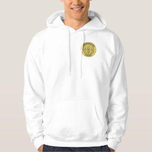 Vereinheitlichungsgericht Männer Zip Hoodie WHT