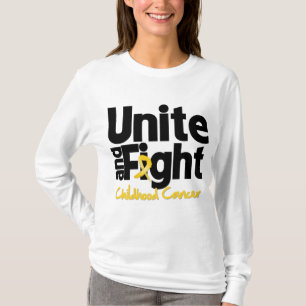 Vereinigen Sie und kämpfen Sie Kindheits-Krebs T-Shirt