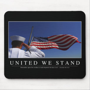 Vereinigt stehen wir: Inspirierend Zitat Mousepad