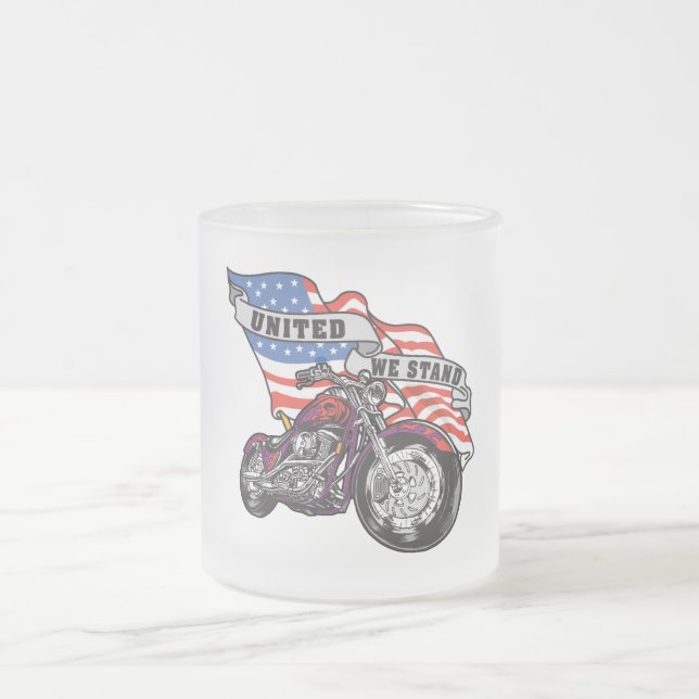 Vereinigt stehen wir mattglastasse (Mittel)