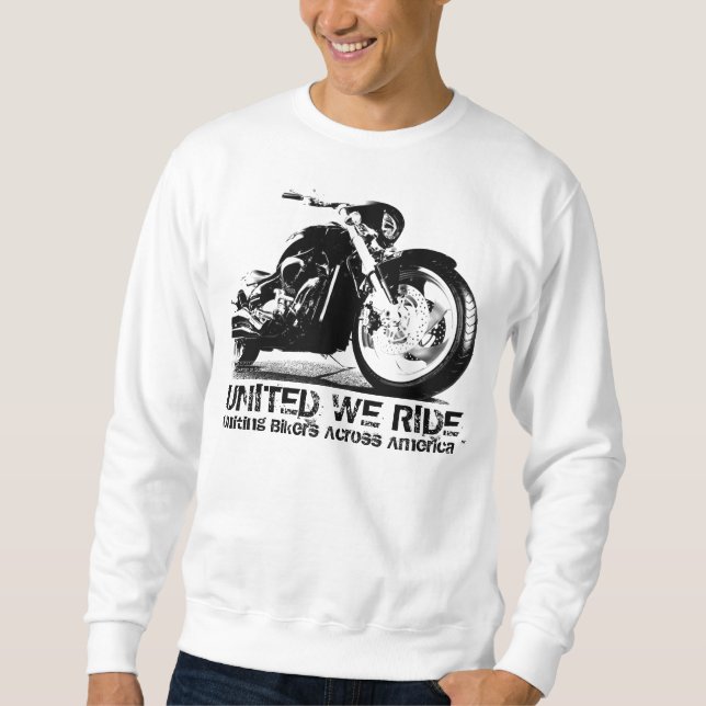 VEREINIGT WIR RIDE® - vereinigende Radfahrer über Sweatshirt (Vorderseite)
