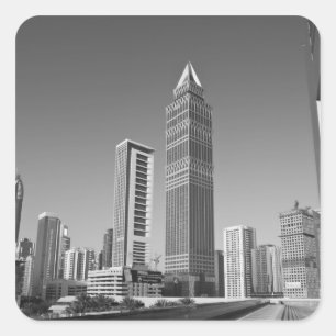 Vereinigte Arabische Emirate, Dubai, Dubai City.2 Quadratischer Aufkleber