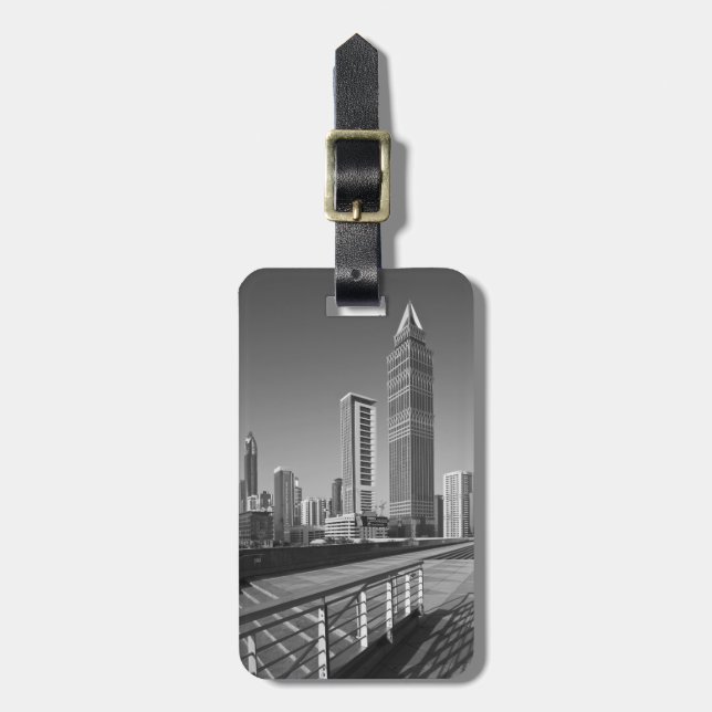 Vereinigte Arabische Emirate, Dubai, Dubai City. Gepäckanhänger (Vorderseite vertikal)