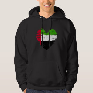 Vereinigte Arabische Emirate Heart Emirati Flag Em Hoodie