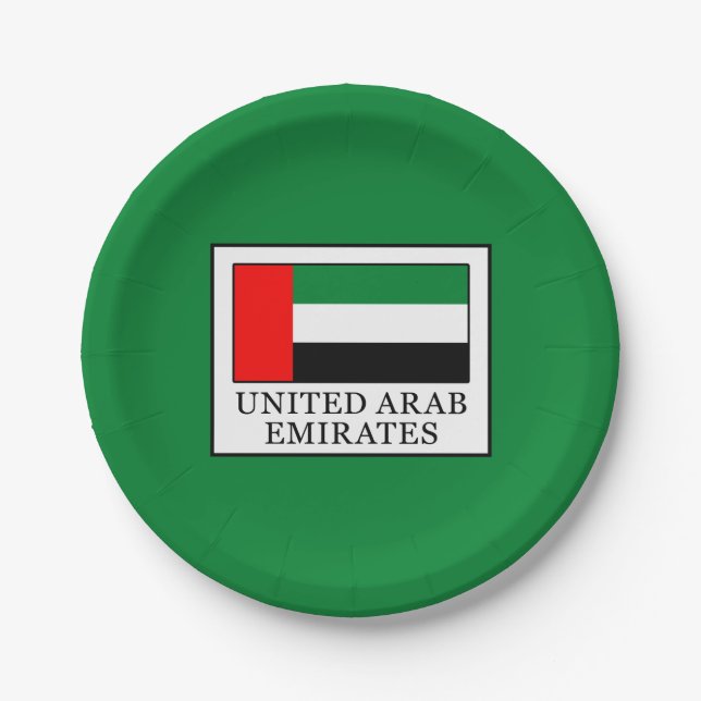 Vereinigte Arabische Emirate Pappteller (Vorderseite)