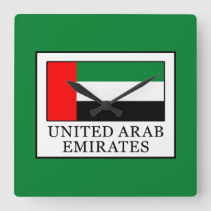 Vereinigte Arabische Emirate Quadratische Wanduhr