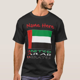 Vereinigte Arabische Emirate UAE-Flagge Rot Person T-Shirt