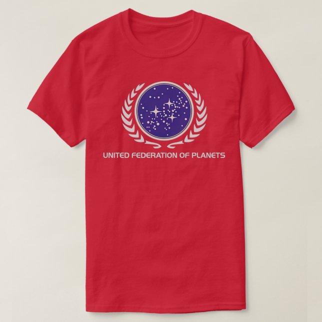 Vereinigte Föderation der Planeten T-Shirt (Design vorne)