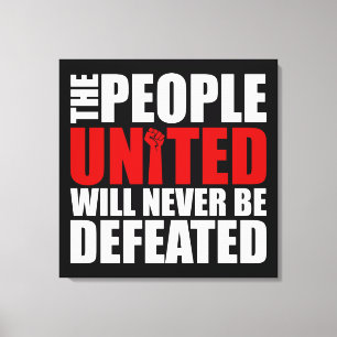 VEREINIGTE MENSCHEN LEINWANDDRUCK