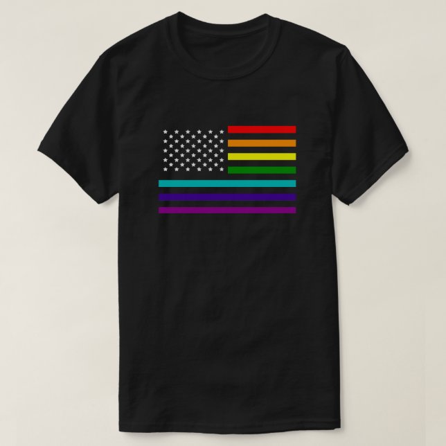 VEREINIGTE STAATEN DER GLEICHSTELLUNG DES RAINBOW- T-Shirt (Design vorne)