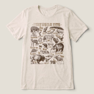 Vereinigte Staaten der Tiere Tri-Blend Shirt
