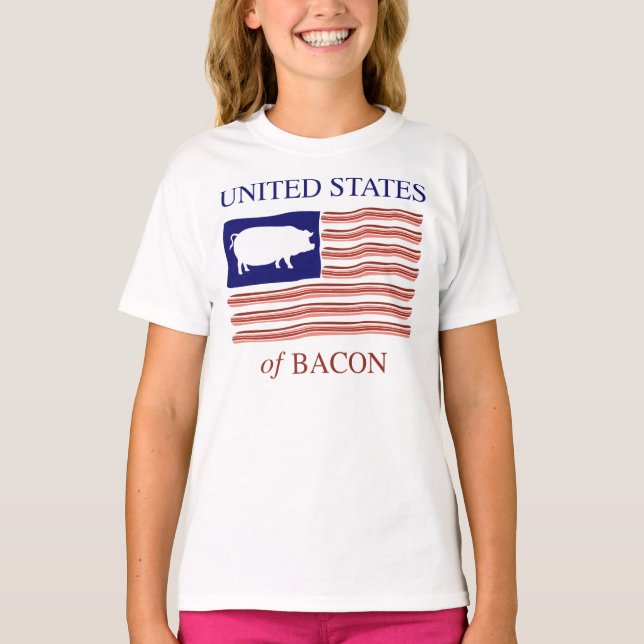 Vereinigte Staaten des Speck-T - Shirt (Vorderseite)