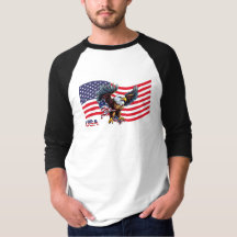 Vereinigte Staaten Flagge und Adler T-Shirt