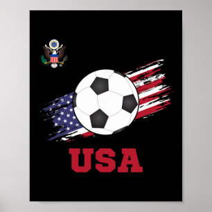 Vereinigte Staaten Fußball American Footbyll Usa F Poster