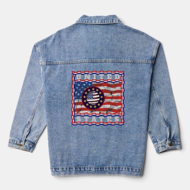 Vereinigte Staaten Jeansjacke (Rückseite)