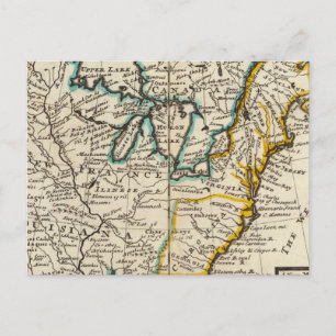 Vereinigte Staaten, Kanada, Nordamerika Postkarte