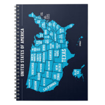 Vereinigte Staaten Karte Teal Minimales Design