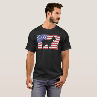 Vereinigte Staaten kennzeichnen u. Ziege T-Shirt