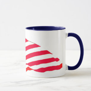 Vereinigte Staaten kennzeichnen Wellen-Tasse Tasse