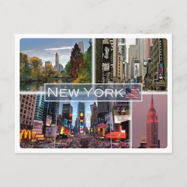 Vereinigte Staaten - New York USA - Postkarte (Vorderseite)