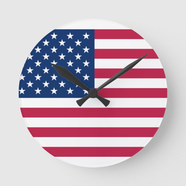 Vereinigte Staaten Runde Wanduhr (Vorderseite)