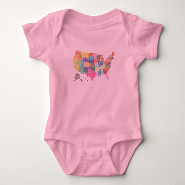 VEREINIGTE STAATEN - Sondergeschenk für Touristen Baby Strampler (Vorderseite)