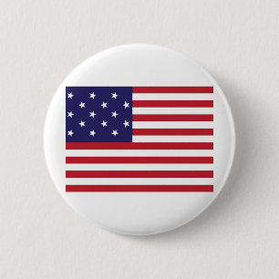 Vereinigte Staaten spielen Spangled Fahnen-Flagge Button